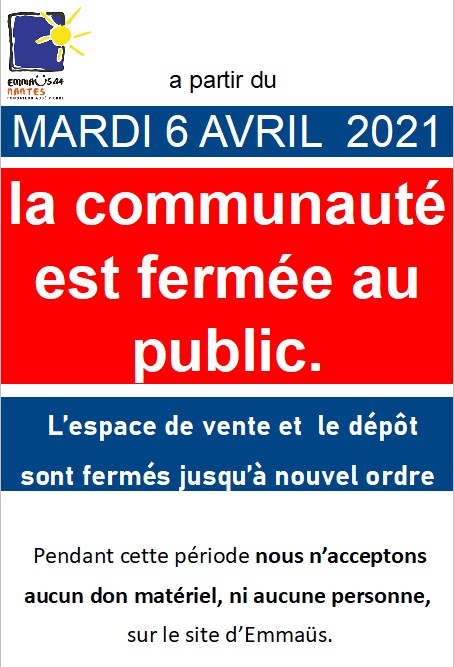 fermeture communauté 202104