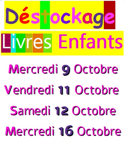 livre enfants destockage 102019