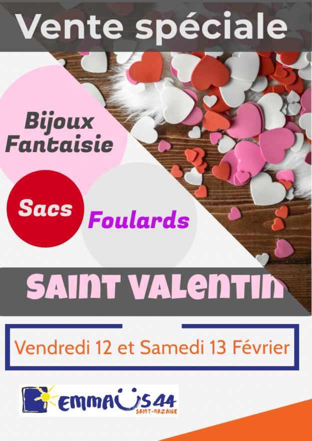 Vente Saint-Valentin - Emmaus 44 Saint-Nazaire
