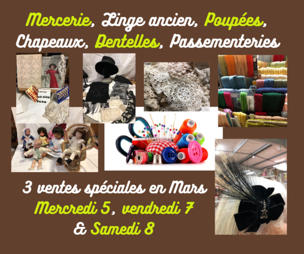 202503Ventes spéciales Mercerie, Linge ancien, Poupée FB