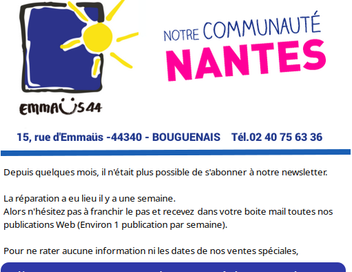 Inscription Newsletter Emmaus 44 Nantes-3-0