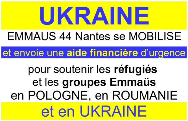 Ukraine emmaus 44 mobilisé