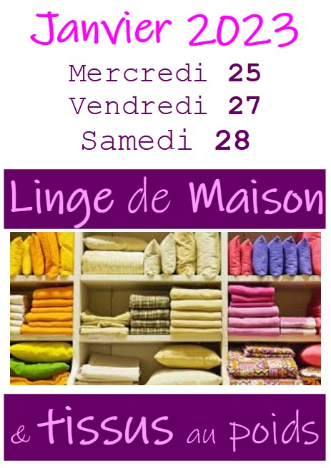 linge de maison et tissu 202301