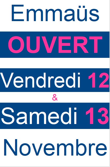 ouvert 12&13 11 2021